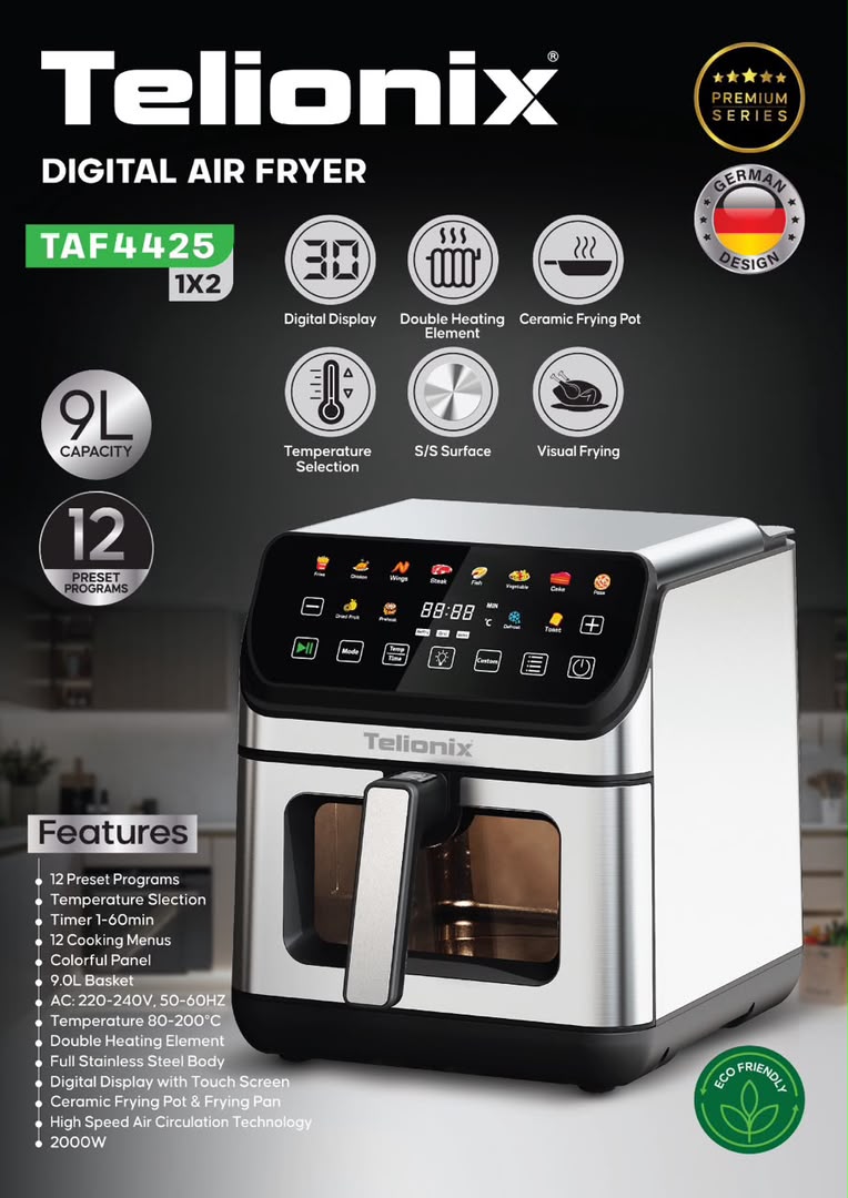سرخ کن بدون روغن تلیونیکس مدل TAF-4425 ظرفیت 9 لیتری