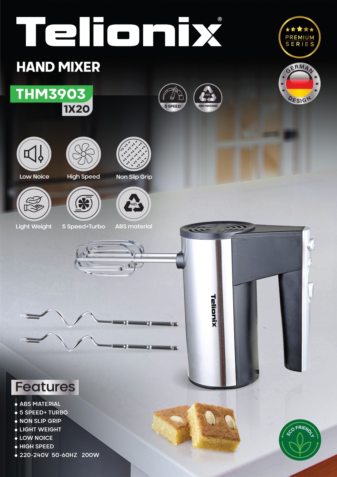 همزن دستی تلیونیکس مدل THM3903