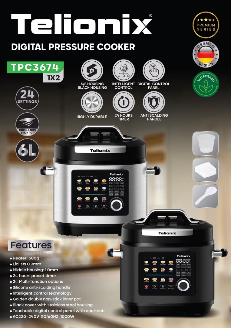 مولتی کوکر دیجیتال تلونیکس مدل TPC3674